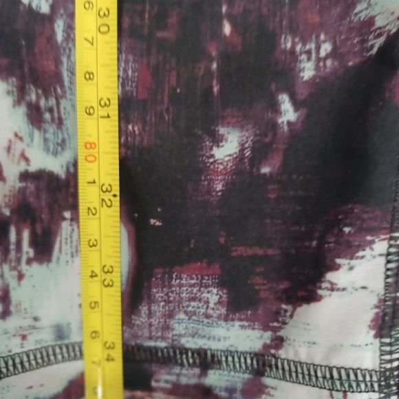 Lululemon Tranquil Crop Kara Blossom Multi / Black Sz 8 Athleisure Gorpcore - Picture 3 of 12